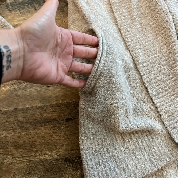 Barefoot Dreams Cozychic Lite Open Front Cardigan Sweater - Picture 4 of 12